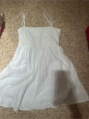 Altard State White Eyelet Sundress with Spaghetti Straps